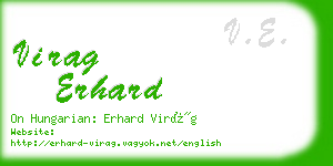 virag erhard business card